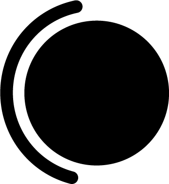 Punto negro situado sobre el pictograma